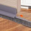 Door Sealing Strip Self-adhesive Door Bottom Gap Filling Sealing Strips Insect Proof Brush Strip Windproof Soundproof Door Tape