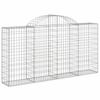 VidaXL Curved Gabion Baskets 7 Pcs 200x30x100/120 Cm Galvanized Iron, Gabion, Gabion Cage, Gabion Wall Basket, Wall 3146115