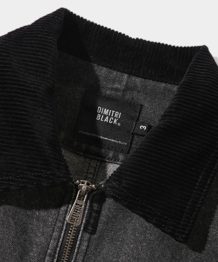 Dimitri Black 2Way Og Essential Fade Wash Michigan Denim Jacket_Vintage Black