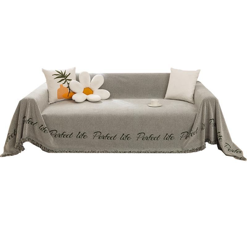 Modernes, schlichtes Sofatuch, Anti-Katzenkratzer-Sofabezug, Vier Jahreszeiten, universeller Ins-Stil, Bezugstuch, Chenille-Sofabezug