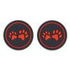 2Pcs Non-slip Car Water Cup Pad Cat Paw Footprint Rubber Mat for Bottle Holder Coaster Auto Interior Anti-skid Cup Holders
