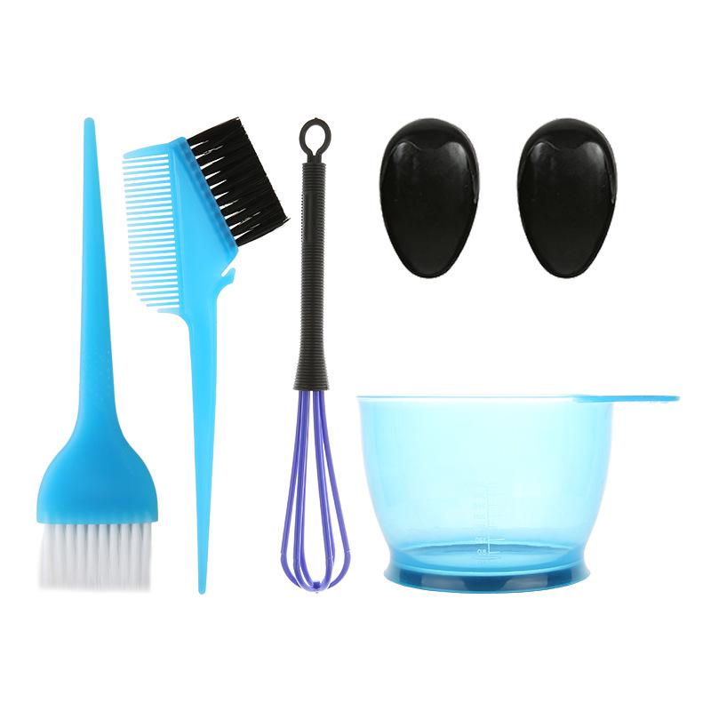 5/22Pcs/Set Hair Coloring Kits Home Salon Hair Dyeing Comb Hair Bowl Coloring Brush Cream Earcap Clips  Cape Hair Styling Tool