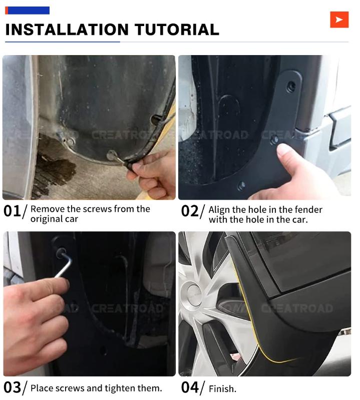 For Mitsubishi Lancer EX 2008-2013 Mudguard Guard Fender Wheel Protector Auto Accessories Mud Flaps Anti-splash,4pcs.