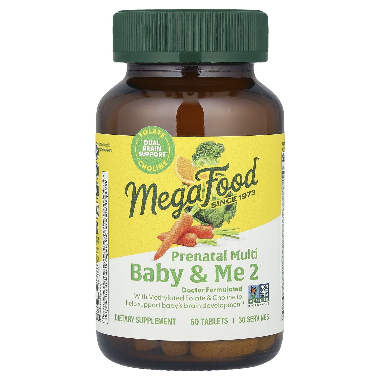 

MegaFood, Baby & Me 2™, Пренатальні мультивітаміни, 60 таблеток