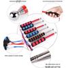 Telescopic Sound Hammer Tile Inspection Tool with Double Slot (98cm/115cm/128cm)