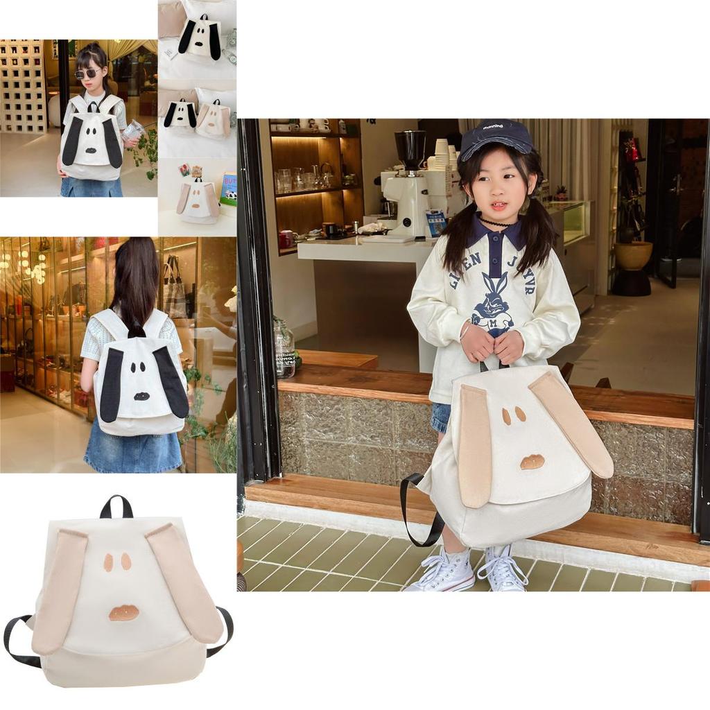 Stylish Korean Design Cute Cartoon Dog School Backpack For Boys And Girls Durable Nylon