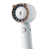 Handventilator Leise 3 Geschwindigkeiten Einstellbar Taschenventilator Persönliche Ventilatoren für Damen Herren Weiß