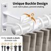 Single Hang Curtain Rod Holder with Screws Aluminum Alloy Roman Rod Bracket Heavy Duty Curtain Fixing Clip Hook