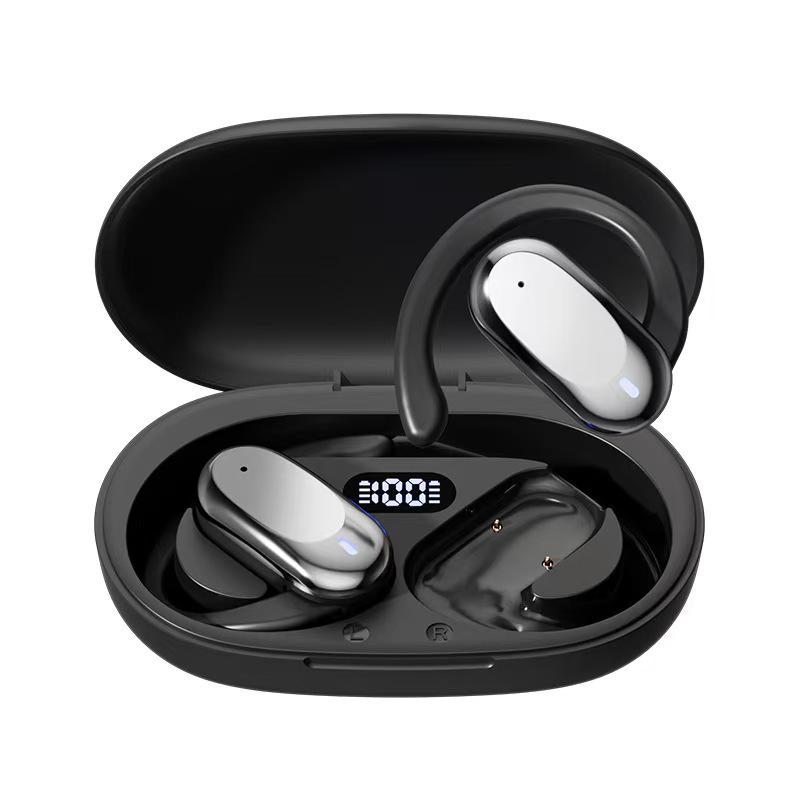 M117 In-Ear Bone Conduction Earhook Wireless Bluetooth Earphones - Long Battery Life & Noise Cancelling
