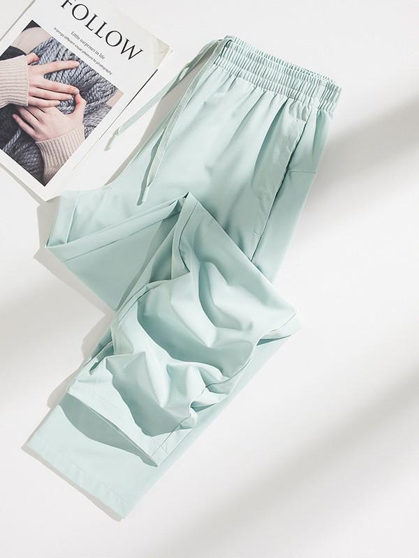 Unisex Plus Size Quick-Dry Elastic Joggers - Summer Outdoor Casual Sports Pants