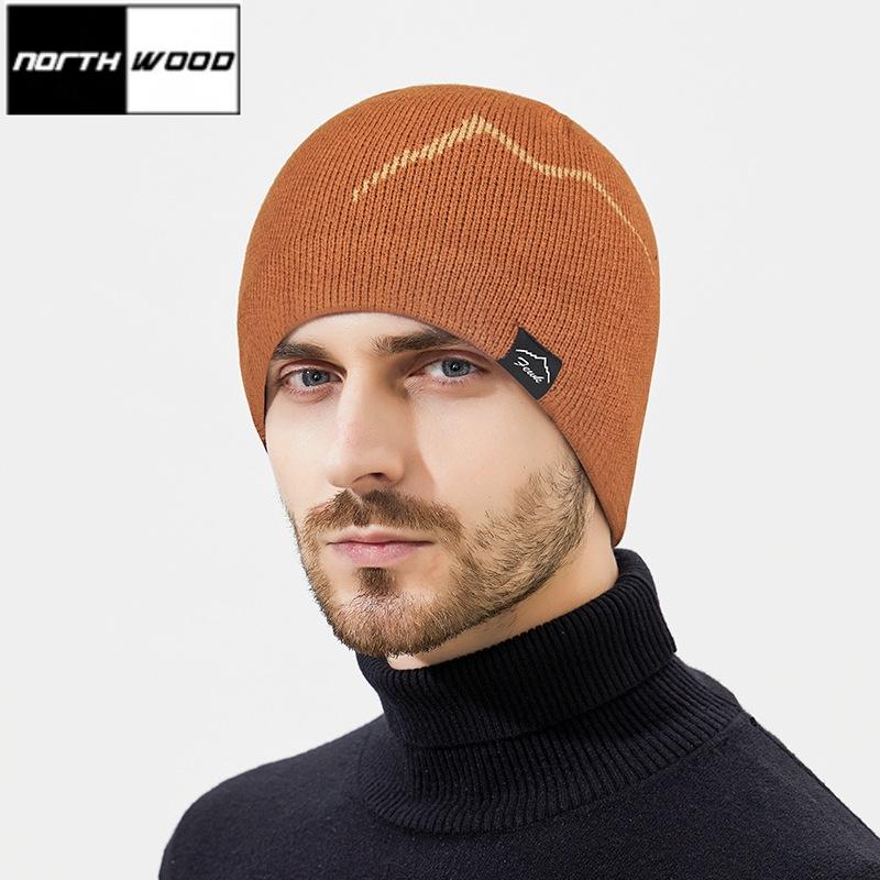 NORTHWOOD Winter Beanies Hat with Anti Cold and Warm Insulation Men and Women with Velvet Ear Protection Knitted Hat