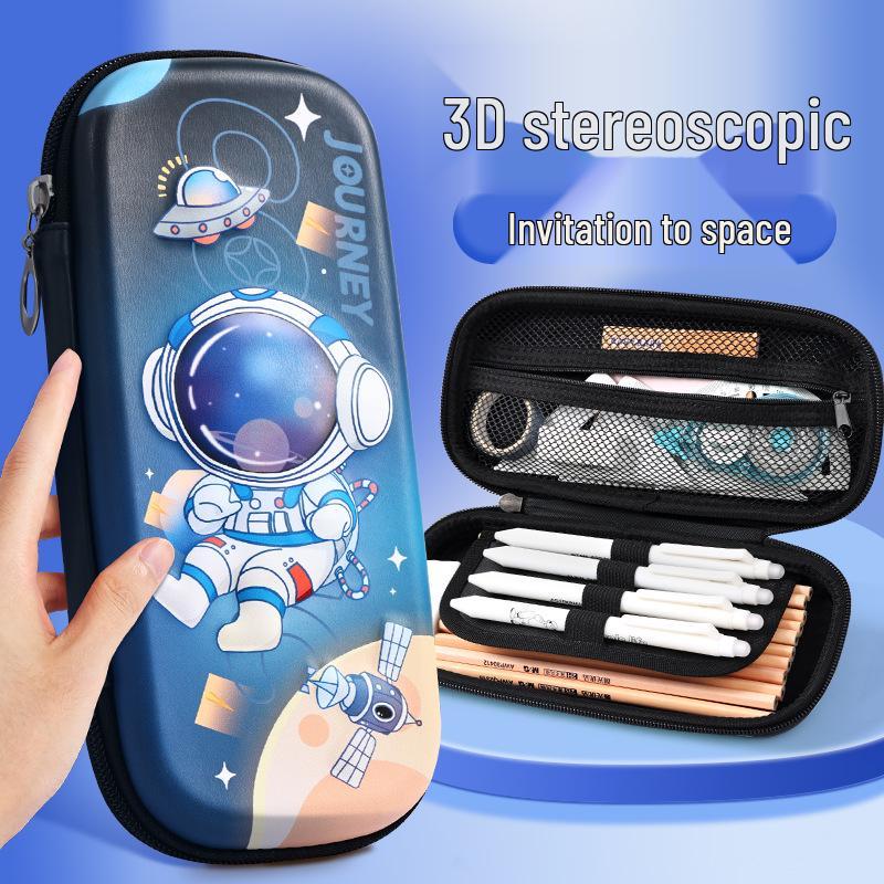 Capybara 3D Cartoon Pencil Case: Waterproof, Three-Layer Design for Primary School Students