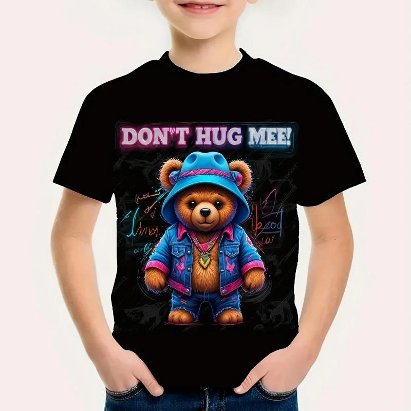 Letní móda Chlapecký trend 3D digitální potisk Tričko Cool Vícebarevné Dětské oblečení pro chlapce 2 až 9 let Dětský top ve stylu anime