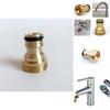 Versatile Gold Brass Hose Connector Perfect For Kitchen Tap And Various Watering Needs