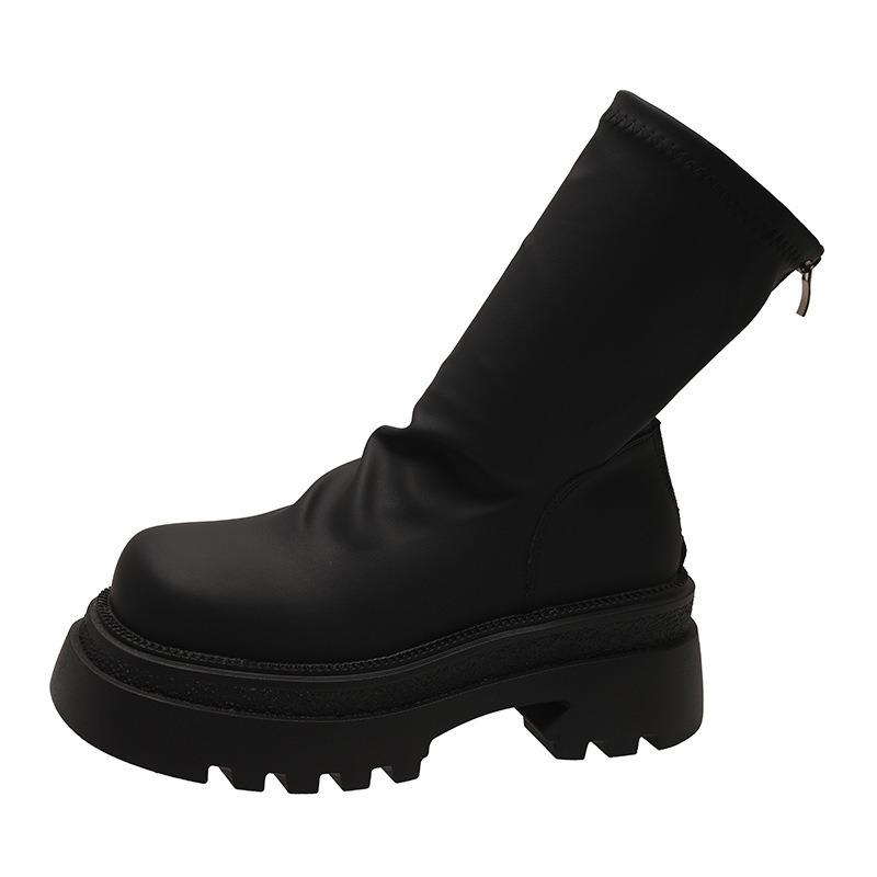 Thick-soled Shoes, Women's Shoes, Ankle Boots, New Style Boots, Women's Boots Bestsellers Adding Fleece