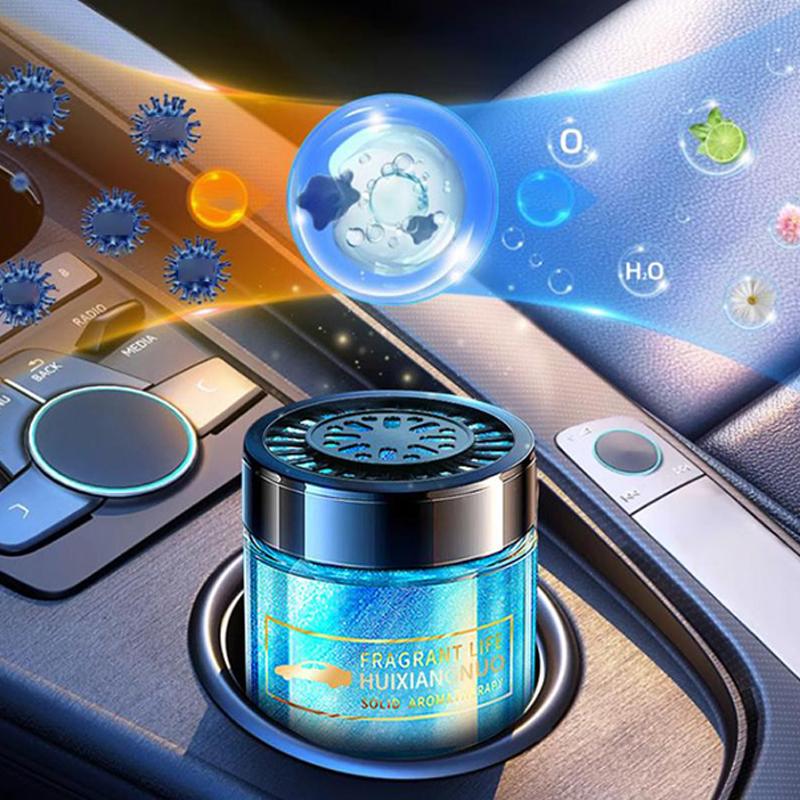 High-End Car Aromatherapy Air Freshener With Flowing Sand Solid Fragrance Seat Decoration Car Logo Design