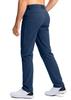 2026 Men's Mid-Waist Stretch Golf Pants - Quick-Drying, Lightweight, Plus Size, Straight Leg, Solid Color