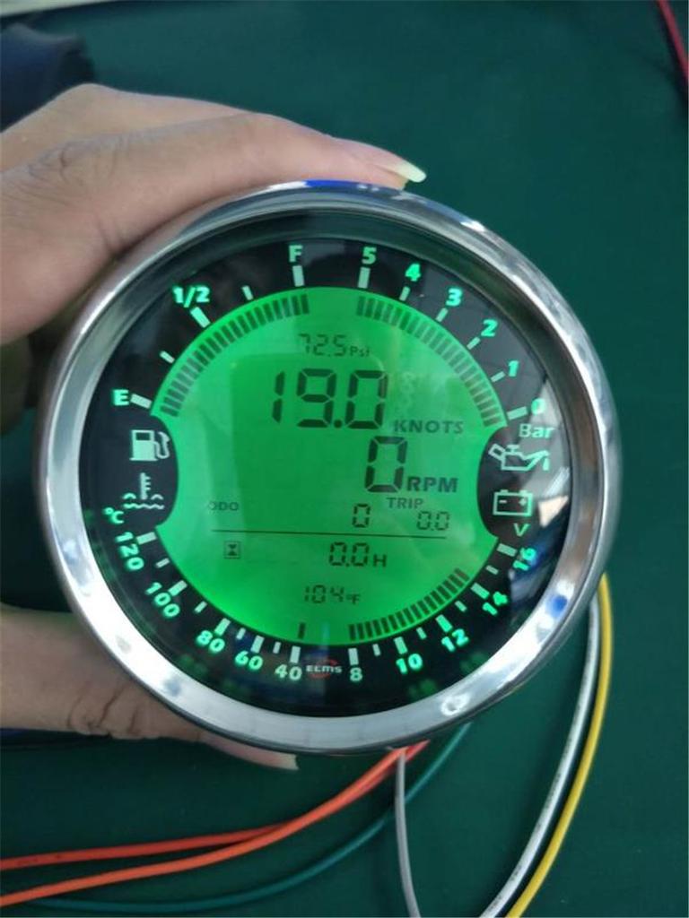 6-in-1 Multi-function Gauge Meter GPS Speedometer 12V