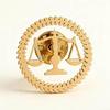 Justice Scale Lapel Pin: Elegant Brooch for Lawyers and Judges - Fashionable and Versatile Accessory