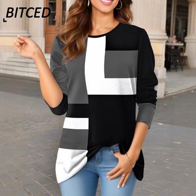 Bluse e Camicie Casual da Donna alla Moda a Manica Corta con Scollo a O