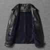 Chinese Size Classical 1940 Style Men Leather Jacket Uncoated Cracked Goatskin Leather Soft Slim Spring Autumn