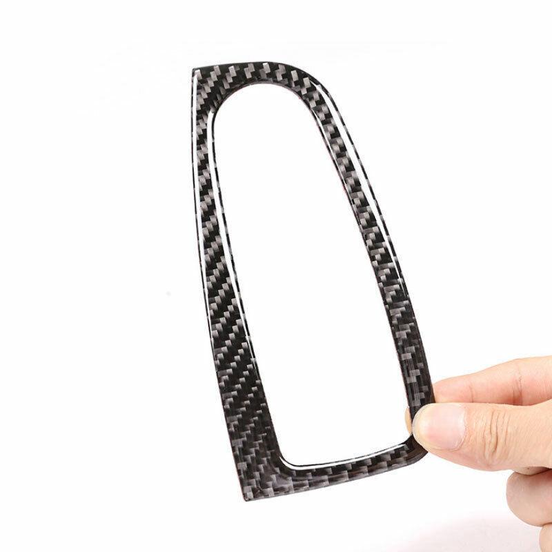 Real Carbon Fiber Window Lock Lift Panel Trim Frame For Benz C-Class 2015-