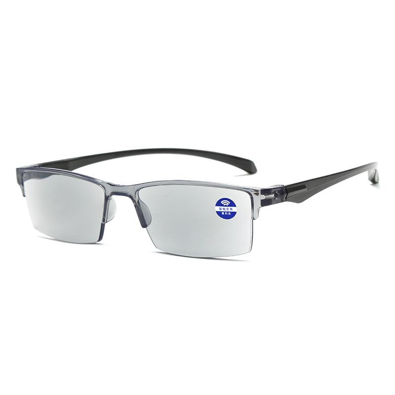 Intelligent Zoom Reading Glasses Fashion Presbyopia Glasses Frameless Hyperopia Glasses Unisex Anti-reflective Reading Glasses Intelligent Zoom серый