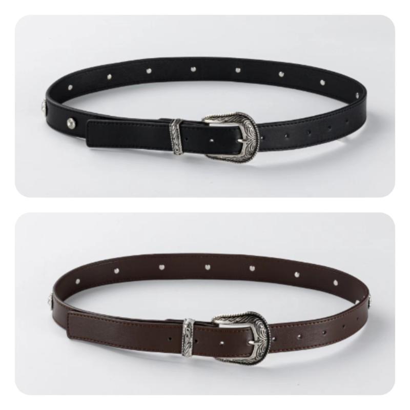 

Новый женский ремень, универсальный декоративный ремень, модный джинсовый ремень с пряжкой в ​​стиле ретро, ​​женский ремень