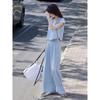 Women's Faux Two-Piece Sleeveless Top & Wide-Leg Pants Set
