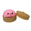 Bao Dumpling Bubble Squeeze Toy In Steamer Box Design Soft Touch Stress Relief Sensory Fidget for Desk Office Home Play