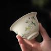 Plant Ash Osmanthus Sancai Cover Bowl Teacup Chinese High-End Household Tea Bowl Pot Bearing Ceramic Kung Fu Tea Set