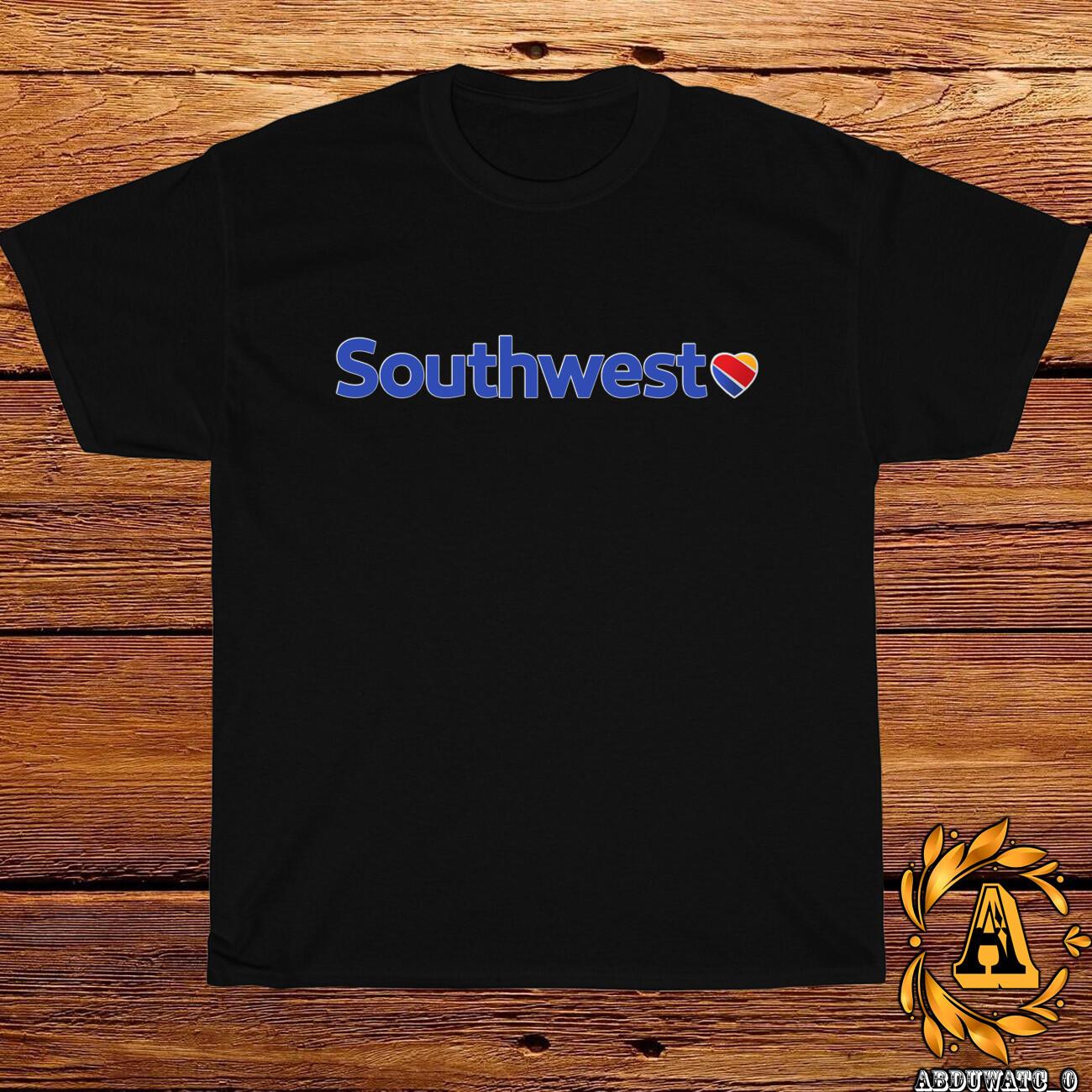 Southwest Airlines Logo Black Sport Grey White Navy Red T-Shirt S-5XL XXL