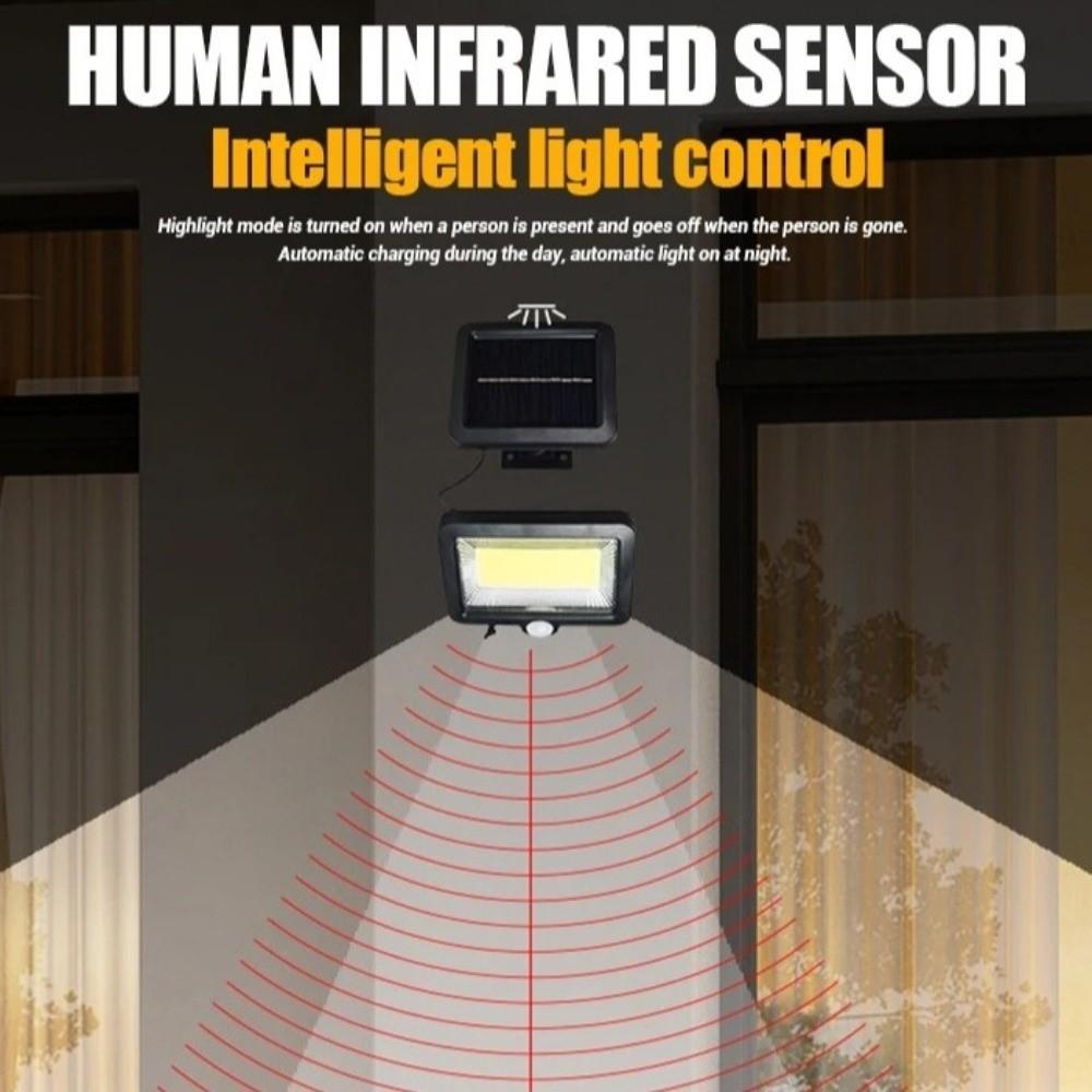 3 Mode Solar Wall Lamp Split Design Emergency Worklight Widely Use Motion Sensor Light  Porch