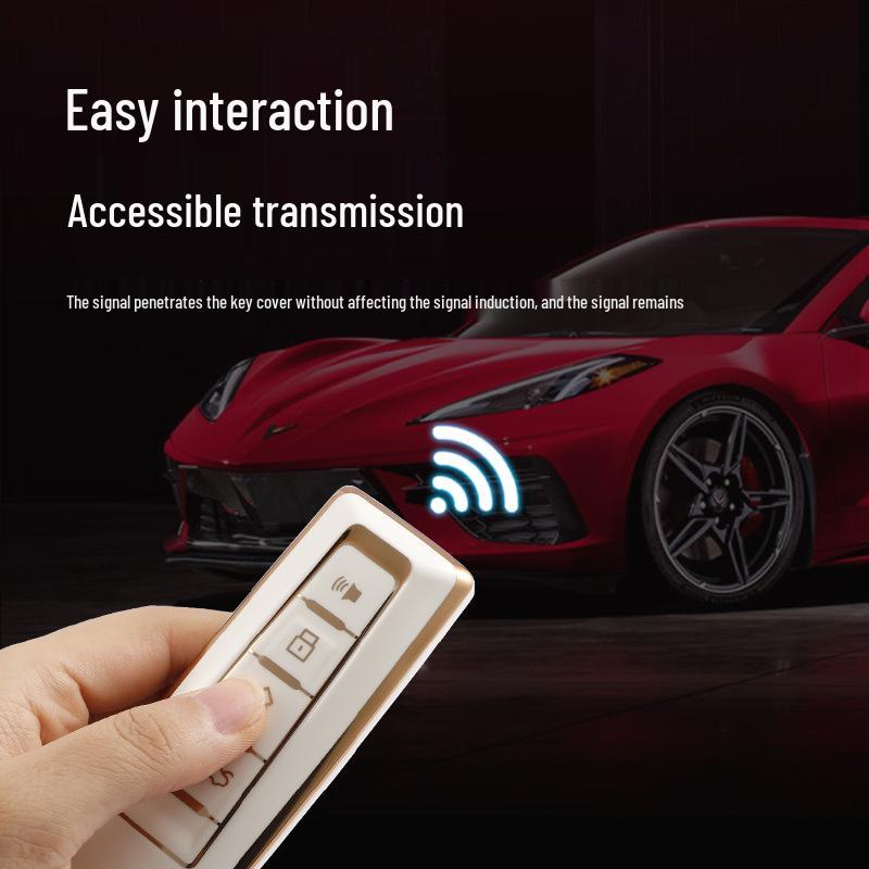 Great Wall WEY TPU Gold Edge Protective Key Cover for WEY/VV5/VV6/VV7 Remote Control
