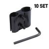 Black Fixed Tube Clamp Bracket for Telescope Flashlight-Universal Clamp Mount for Optical Instruments