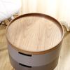 Multi-use Solid Wood Nordic Creative Coffee Table Simple Sofa Side Table Corner Bed Round Table Storage Box End Tables Desk
