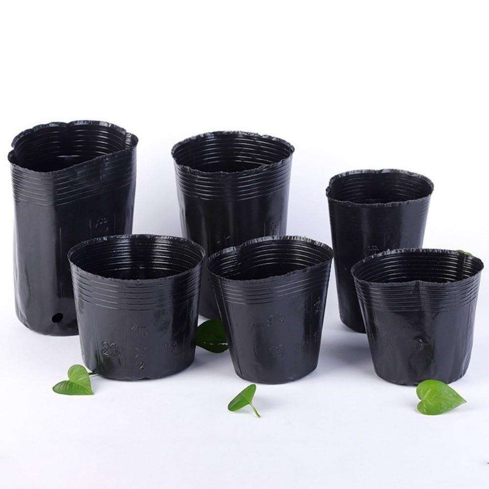 500pcs/set Disposable Plant Nutrition Cups Black Flower Vegetable Grow Bag  Garden Tools