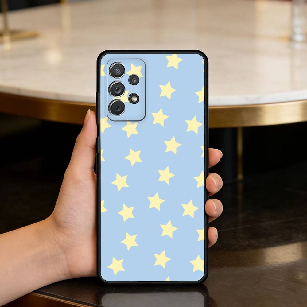 

Cute Backround-ND Soft Silicone Black Cover Phone Case For Samsung Galaxy A73,A72,A71,A70,A53,A52,A51 Samsung a50 30s 50s
