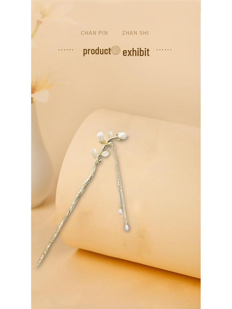 Modern Chinese-Style Tassel Hairpin - Elegant Women's Hair Accessory