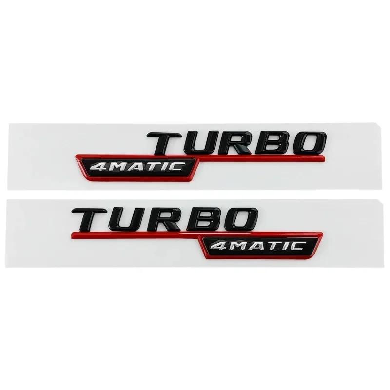 Hot 2025 3D ABS Car Fender Badge For Mercedes BENZ CLA45 GLA45 X156 A45 C117 X247 GLE53 Turbo AMG 4MATIC Emblem Logo Sticker Acc