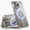 Eary for iPhone15 14 Pro Max Phone Case With Magsafe Phone Holder Frameless Metal Shockproof Protective Cover for iPhone14 Pro
