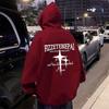 Men's Graphic Print Hoodie Oversized Casual Long Sleeve Pullover