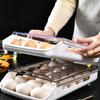 New Automatic Rolling Egg Box Kitchen Items Refrigerator Storage Organizer Household Transparent Drawer Tray Space Saver
