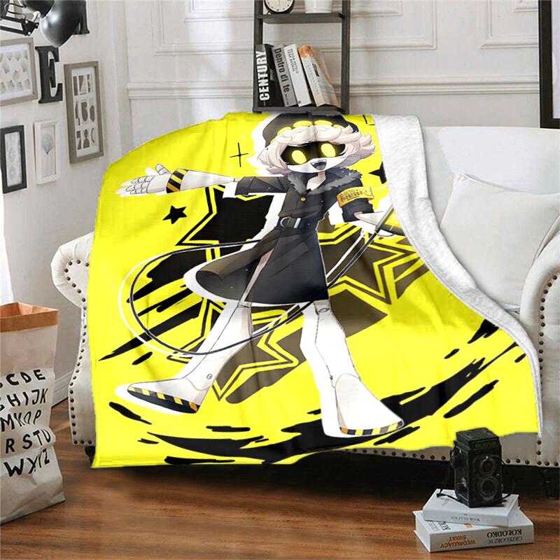 1pc Blanket Murder Drones Print Design, Lightweight Blanket for Sofa, Bed- Soft &Warm, Gift for All Seasons Like Christmas, Halloween