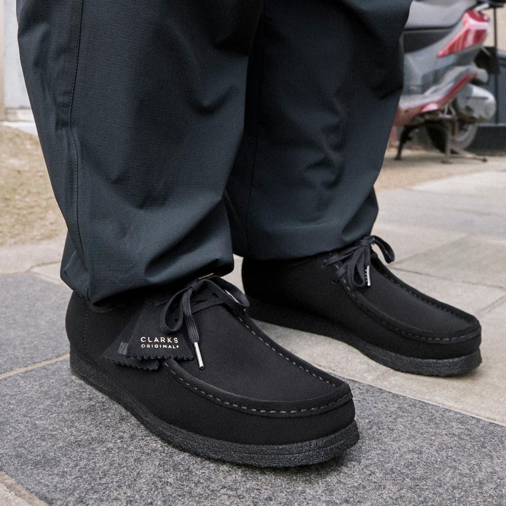 Clarks Originals Wallabee Trendy Retro Comfortable Casual Shoes Men Sneakers Black 261555147