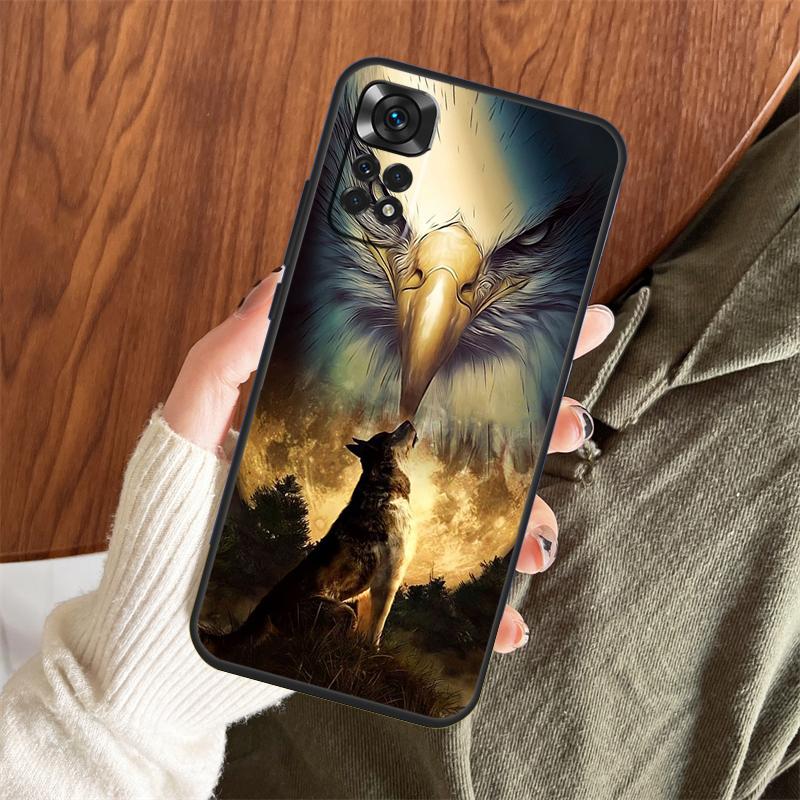 Animal Lion Wolf Tiger Eagle Case For Xiaomi Redmi Note 14 Pro 13 12 11 10 15 Pro Plus Redmi 15 C 13 10C 12C 14C 13C Cover
