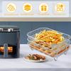 Air Fryer Rack Accessories for Ninja Dual Basket, 3 Layers, 304 Stainless Steel Stackable Bacon Air Fryer Accessories for Ninja AF300UK,