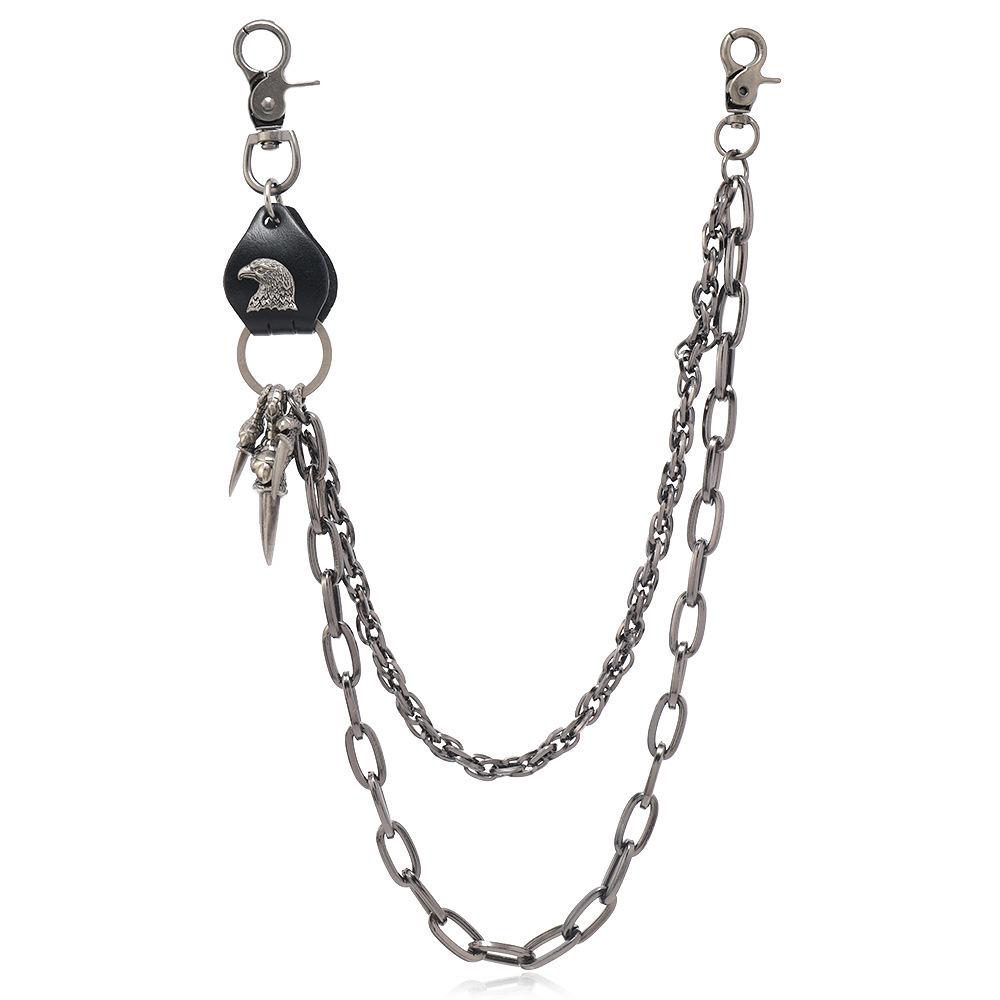 Trendy Unisex Punk Hip-Hop Jeans Waist Chain - Versatile Metal Pants Accessory