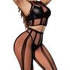 Vertical Line Fishnet Sexy Lingerie For Women Erotic Babydoll Bodystocking Underwear Costumes Sleepwear Nightwear Chemises Garte