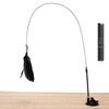 Cat Suction Cup Teaser Wand: Durable Self-Play Kitten Toy with Replaceable Head